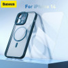 Baseus Case + Screen Protector Frame MagSafe Apple iPhone 14 Pro Max /blue/
