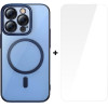 Baseus Case + Screen Protector Glitter MagSafe Apple iPhone 14 Pro Max /blue/