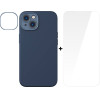 Baseus Case + Screen Protector Liquid Gel Apple iPhone 14 /blue/