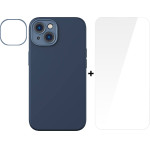 Baseus Case + Screen Protector Liquid Gel Apple iPhone 14 /blue/