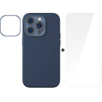 Baseus Case + Screen Protector Liquid Gel Apple iPhone 14 Pro /blue/
