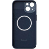 Baseus Case + Screen Protector Liquid Gel MagSafe Apple iPhone 14 /blue/