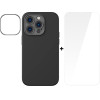 Baseus Case + Screen Protector Liquid Gel MagSafe Apple iPhone 14 Pro Max /black/