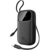 Baseus Power Bank 10000 mAh, 45W + built-in 2xC cables, EnerFill FC31 Qpow 3 /black/ - P10082102123-00