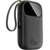 Baseus Power Bank 10000 mAh, 45W + built-in 2xC cables, EnerFill FC31 Qpow 3 /black/ - P10082102123-00