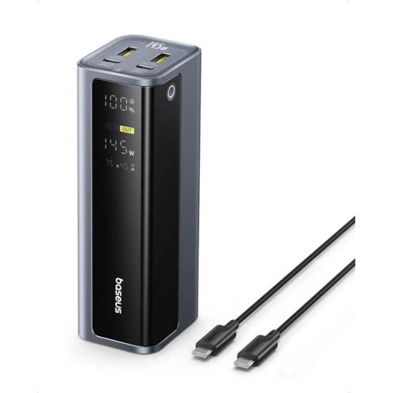 Baseus Power Bank 20800 mAh 145W + cable Type-C - Type-C, EnerGeek GP12 /space gray/ - P10082109813-00