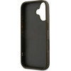 DKNY Case Apple iPhone 16, PU Leather Stack Logo + Wrist Strap, green - DKHCP16SPBSWSA