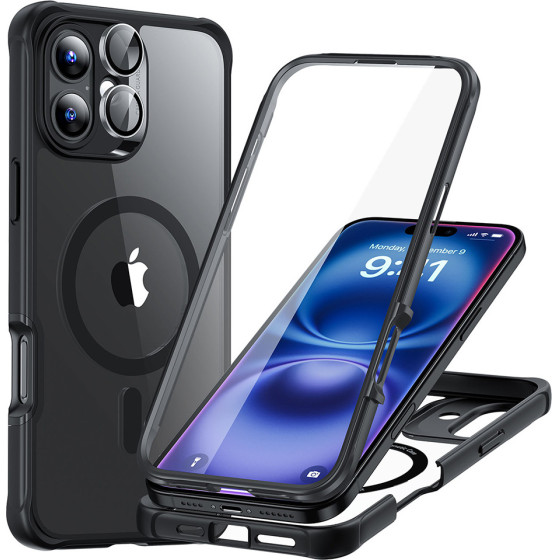 ESR Armor Tough 360 iPhone 16, MagSafe /clear black/ Amazon Pack