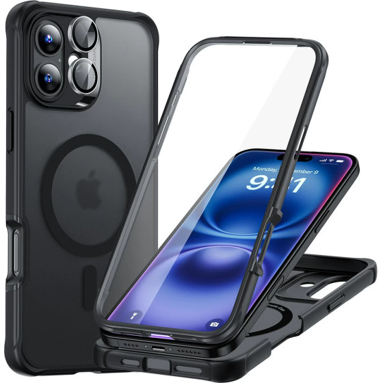 ESR Armor Tough 360 iPhone 16, MagSafe /frosted black/ Amazon Pack