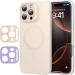 ESR Case + Camera grids SET Cloud Soft iPhone 16 Pro, MagSafe /light tan/ Amazon Pack