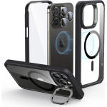 ESR Case Armor Tough with Stash stand 360, iPhone 15 Pro Max, MagSafe /clear black/