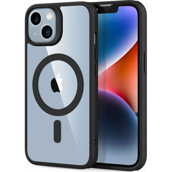 ESR Case Classic Hybrid iPhone 15, MagSafe /claer black/
