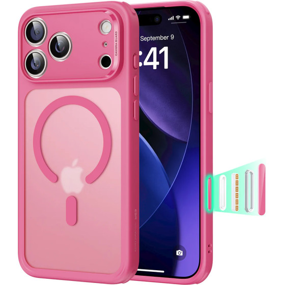 ESR Case Classic Hybrid iPhone 17 Pro Max, MagSafe + Camera control cover /pink/