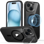 ESR Case Classic Hybrid with Stash Stand iPhone 15, MagSafe /clear black/