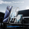 ESR Case Classic Hybrid with Stash Stand iPhone 15, MagSafe /clear blue/