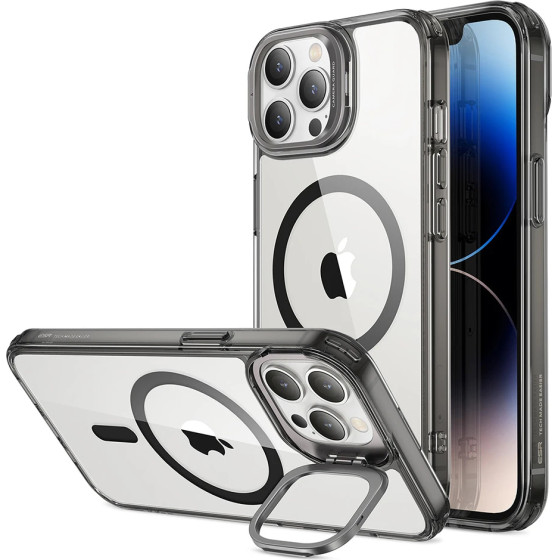 ESR Case Classic Kickstand iPhone 14 Pro, MagSafe /clear black/