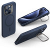 ESR Case Cloud Soft with Stash stand iPhone 15 Pro, MagSafe /dark blue/