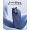 ESR Case Cloud Soft with Stash stand iPhone 17, MagSafe + Camera Control /navy blue/