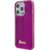 GUESS Case Apple iPhone 15 Pro Max, Sequin Script Logo, purple - GUHCP15XPSFDGSF