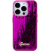 GUESS Case Apple iPhone 15 Pro Max, Sequin Script Logo, purple - GUHCP15XPSFDGSF