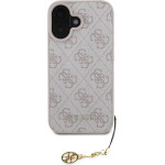 GUESS Case Apple iPhone 16, 4G Charm Tone on Tone, pink - GUHCP16SGF4GCP