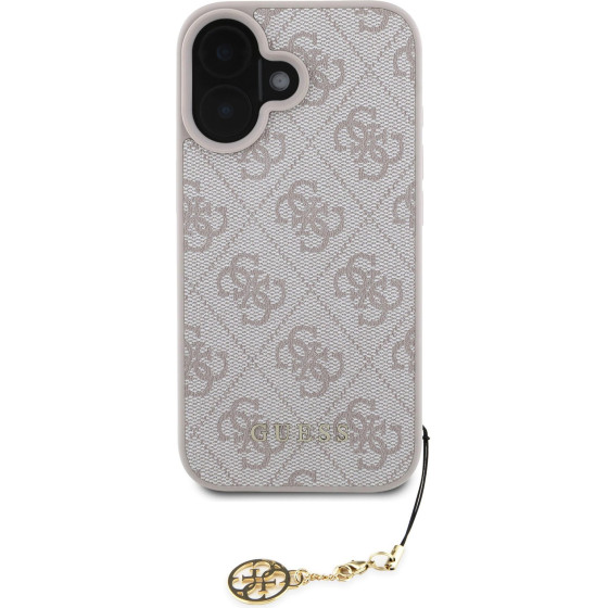 GUESS Case Apple iPhone 16, 4G Charm Tone on Tone, pink - GUHCP16SGF4GCP