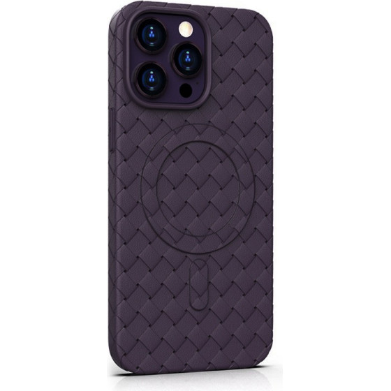 Joyroom Case Apple iPhone 15 Pro, Braiding Series MagSafe, purple