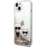 KARL LAGERFELD Case Apple iPhone 14 Plus, Liquid Glitter K/C /transparent/ - KLHCP14MGKCD