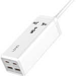 LDNIO 220V 65W, 2xUSB-A + 2xUSB-C + AC, Desktop 2500W, white - SC1418