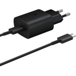 Samsung 220V 25W, USB-C, 3A, EP-TA800EBe + EP-DA905BBe (bulk) /black/