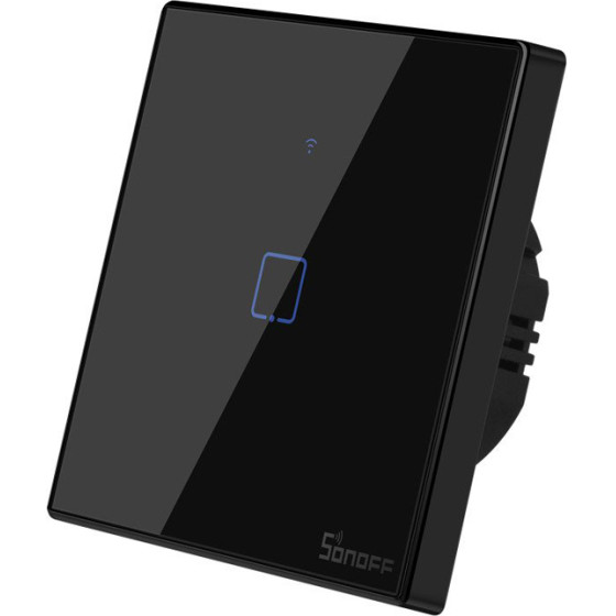 Sonoff Smart Single Switch T3 Eu Tx 1C, Touch /black/