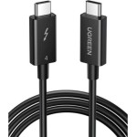 Ugreen Cable C - C, 0.8m, 100W Thunderbolt 4 Intel Certified /black/ - US501 / 30389
