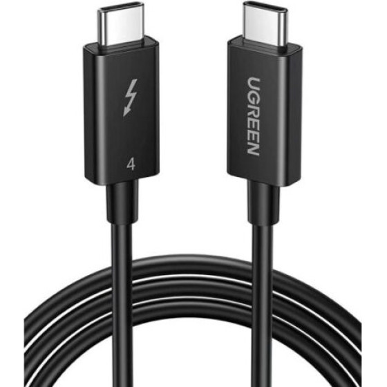 Ugreen Cable C - C, 0.8m, 100W Thunderbolt 4 Intel Certified /black/ - US501 / 30389