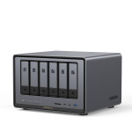 Ugreen Network Attached Storage (NAS) DXP6800 Pro, 6-Bay Intel i5- 1235U Diskless