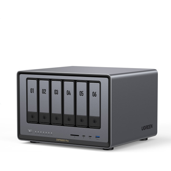 Ugreen Network Attached Storage (NAS) DXP6800 Pro, 6-Bay Intel i5- 1235U Diskless