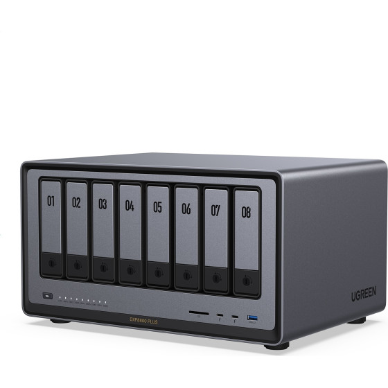 Ugreen Network Attached Storage (NAS) DXP8800 Plus, 8-Bay Intel i5- 1235U Diskless