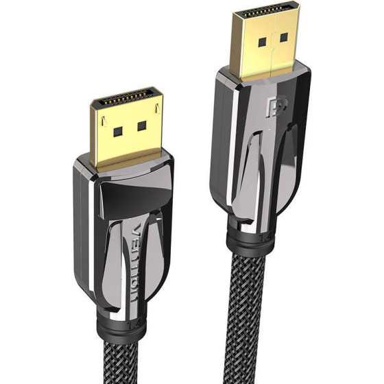 Vention Cable Dp - Dp 8K, 3 m /black/
