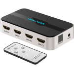 Vention Switch Hdmi 4K 3 In 1, Audio/AUX/f/ port, 60Hz, 3D /black/