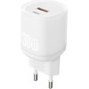 XO 220V 30W, USB-A + USB-C + Cable Type-C -Type-C, L151 /white/