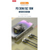 XO 220V 30W, USB-A + USB-C, Transparent Series - Brown - CE05