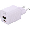XO 220V 30W, USB-C + USB-A, Purple - L149