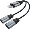 XO Adapter Lightning To 2 x Lightning /black/ - NB-R160A