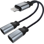 XO Adapter Lightning To 2 x Lightning /black/ - NB-R160A