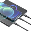 XO Cable 3 In 1 USB-A To Lightning+Type-C+Micro USB, , 1.2 m, 40W, 4A, NB-Q191 /black/