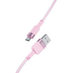 XO Cable USB-A - Micro USB, 1 m, 2.4A, NB198 /pink/