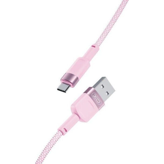 XO Cable USB-A - Micro USB, 1 m, 2.4A, NB198 /pink/