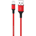 XO Cable USB-A - Micro USB, 1 m, 2A, NB143 /red/