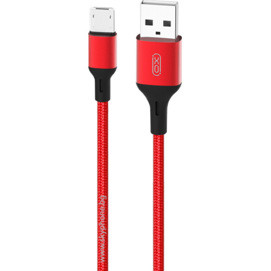 XO Cable USB-A - Micro USB, 1 m, 2A, NB143 /red/