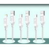 XO Cable USB-A - Micro USB, 1?, 2.4A, White - NB235