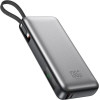 XO Power Bank 20000 Mah 130W + Digital Display + built-In Cable - C, PR268 /gray/